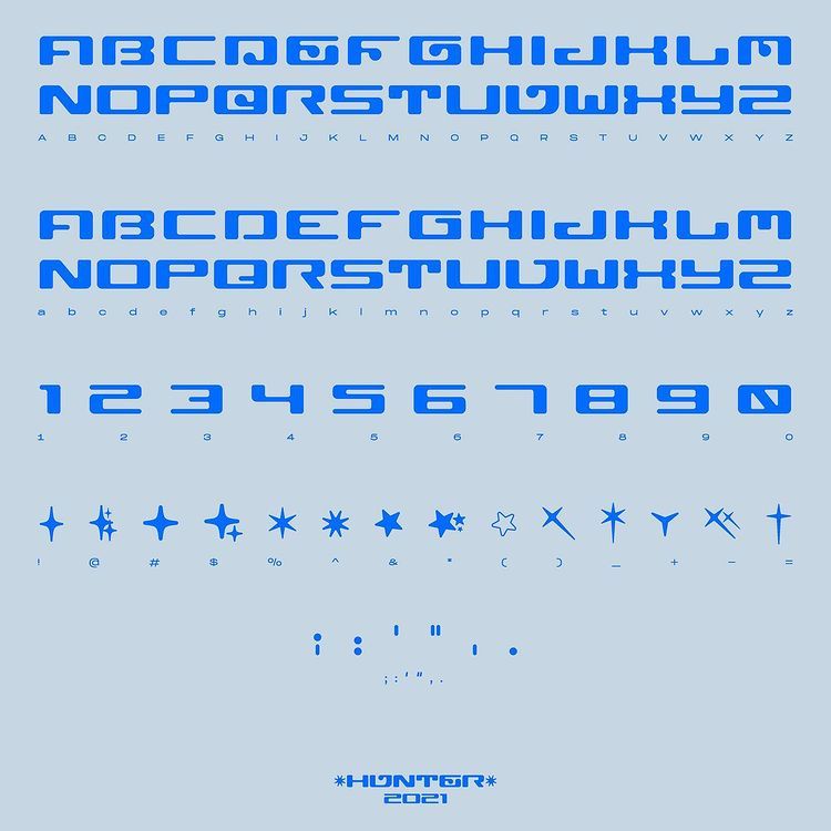 Y2K Aesthetic Institute 💽 على X: Hyper Script font by designer