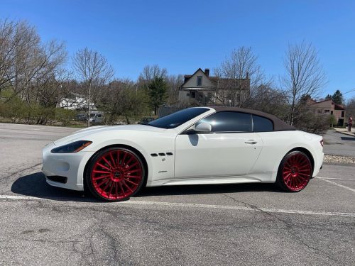 Maserati Gran Tourismo on 22” Koko Kuture URFA Wheels in candy red by @wheel_connection1#giovannaw