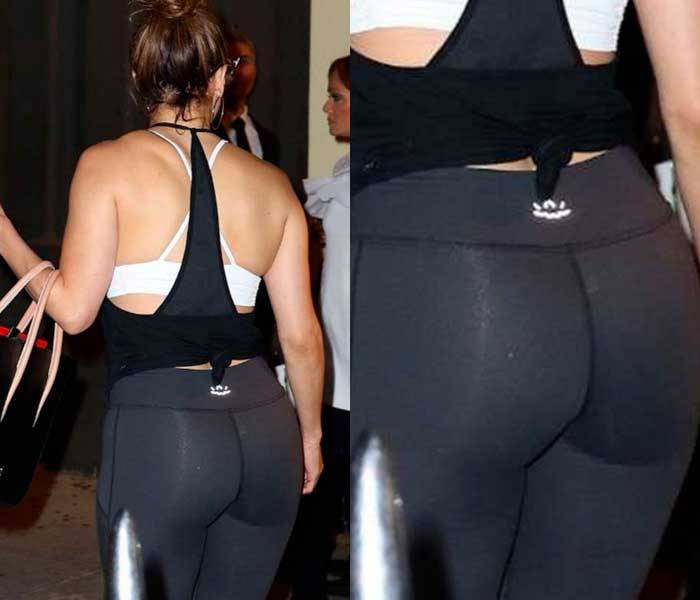 starprivate:  Jennifer Lopez in well molded ass in tights  Jennifer Lopez leaves