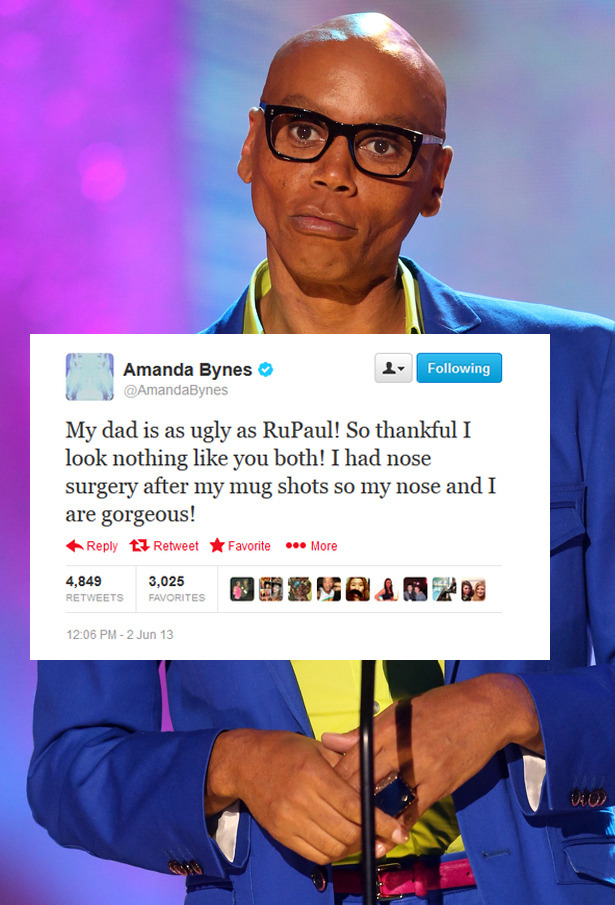 urbran:  a collection of celebrities amanda bynes has called ugly 
