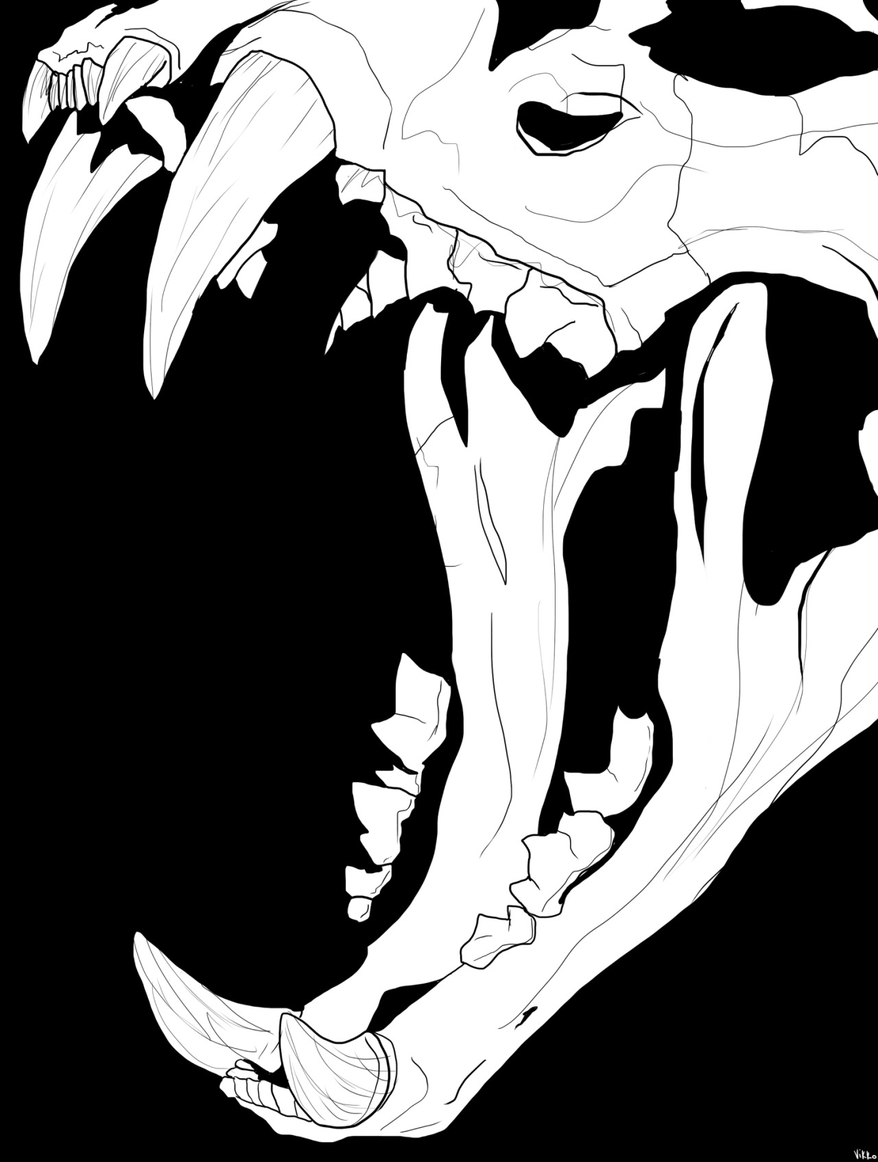 kurovoid:  A piece for my brother soon to be painted with acrylics. 