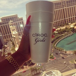 hellyeahandrayahoward:  You all ready know what’s in my cup!!!! #ciroc #cirocgirlz #ihavebeenchosen #sorryitwasntyou #lettheweekendbegin #fineassgirls #vegas 