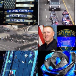 knockoutvintagenerd:  Rest in paradise Sgt Scott Lunger.💙   My Thoughts and prayers are with Hayward PD and Scott’s family today. You’ll always be remembered as a hero and never forgotten. Thank you Sgt 💙 “Family comes in many ways and like