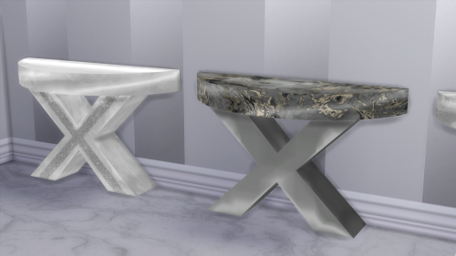 platinumluxesims: LUXURY MARBLE X TABLE Brand new &amp; Original mesh. Comes in 9 swatches 