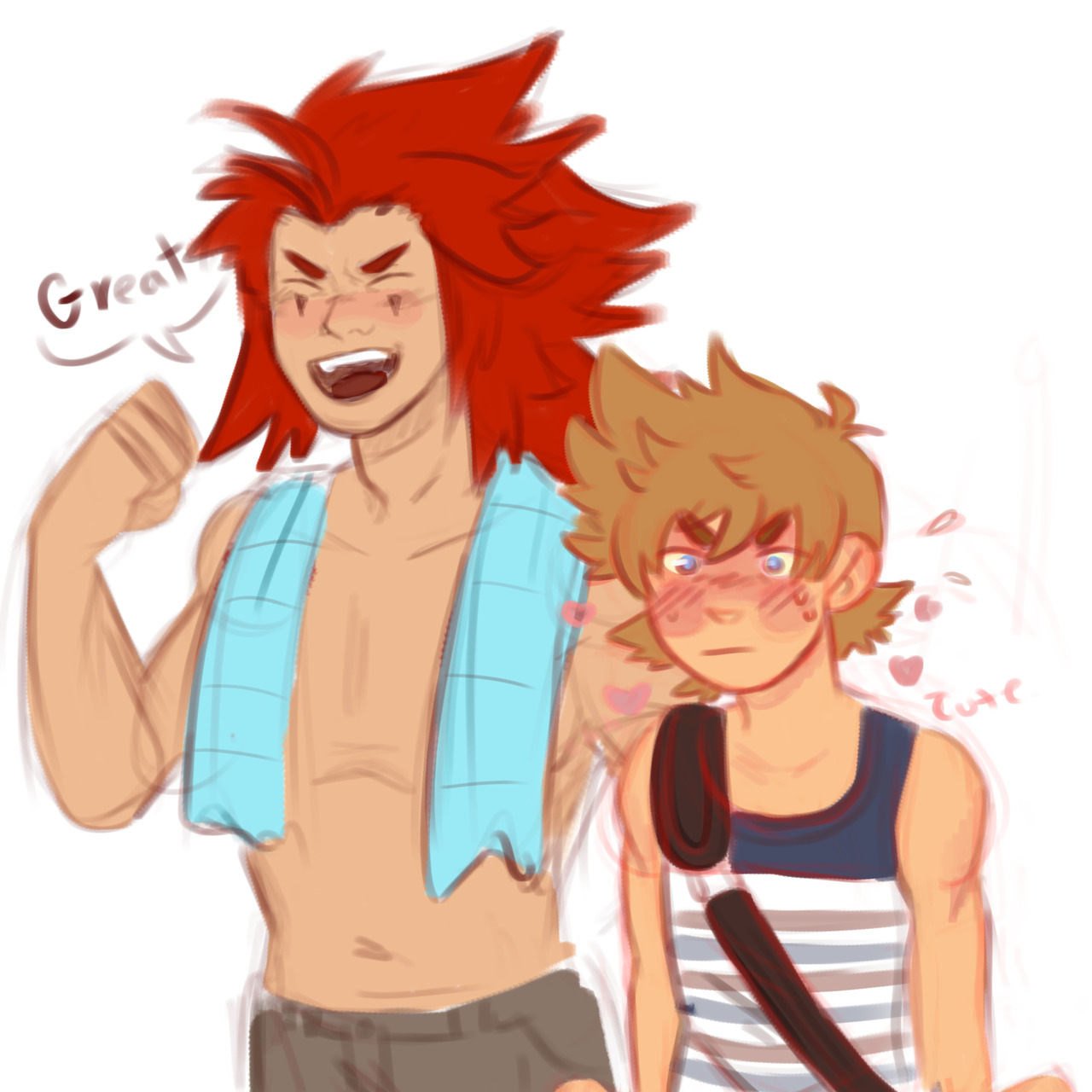 amascomet:  Took a break from af to scribble some kh kids!
