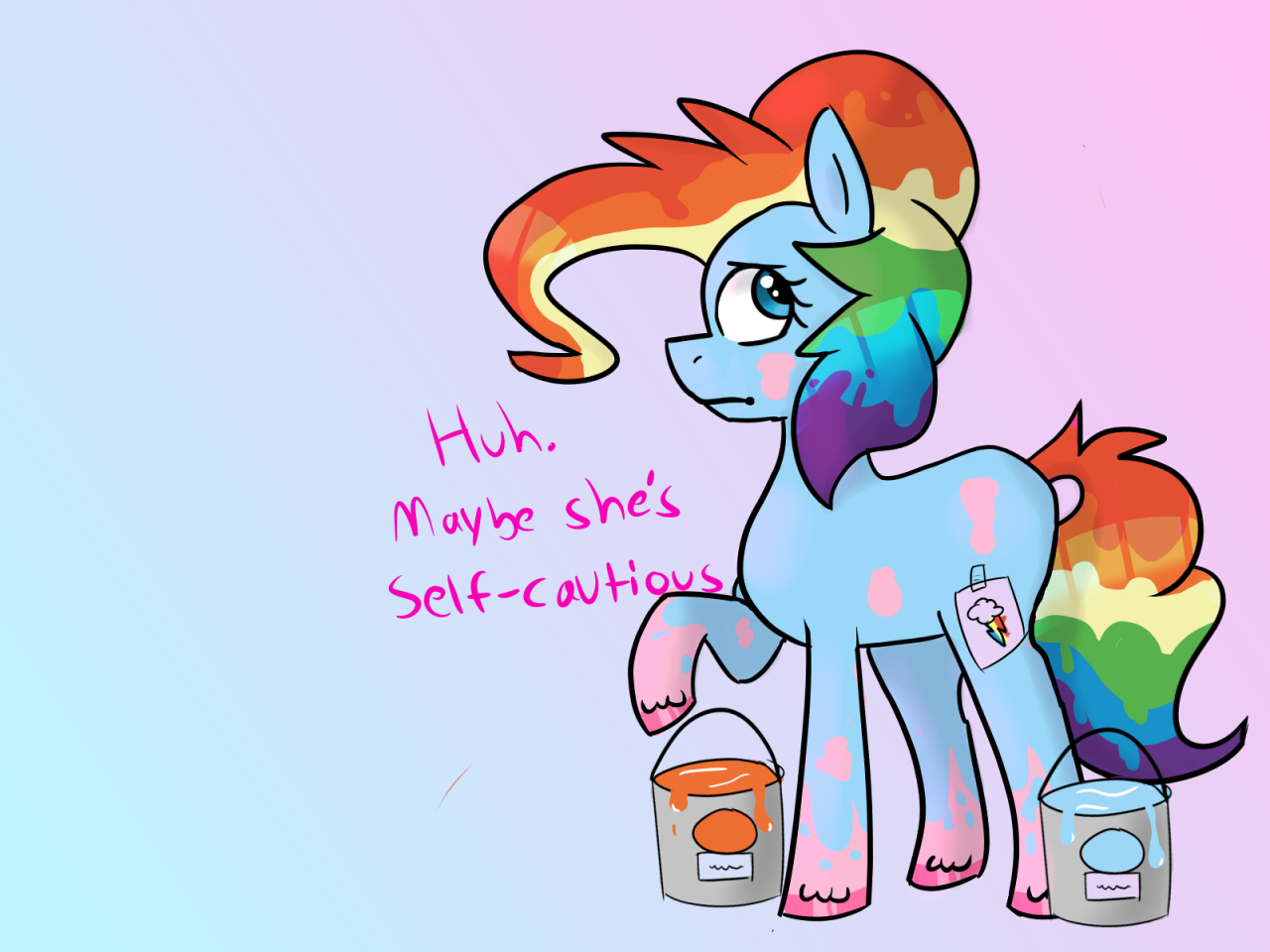 ask-rainbowponk:“Or maybe it’s because I forgot the wings?”xD Oh Pinkie &lt;3