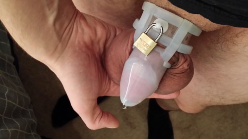 chastityrocks:Feels so good to be locked up. user submitted photo, thank you ;)