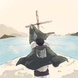 christa-renz:  reiner—braun:  ずっと見たがってた海 by らぶそな Perhaps Eren can view the sea from the afterlife  