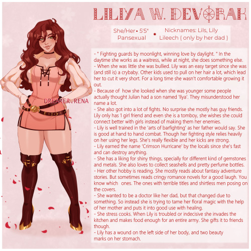  Lily❤️ I always wanted to make a proper ref for Lily. Finally I managed to find time to doodle this