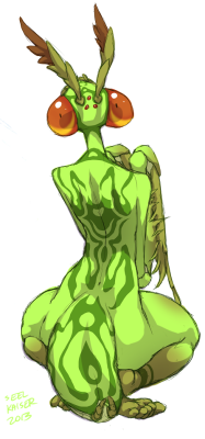 groundlion:  Vivian the Mantis Lady 