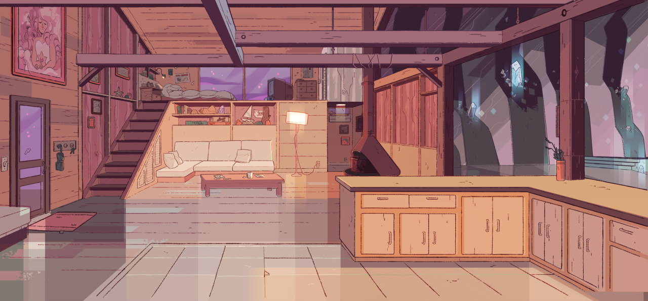 A selection of Backgrounds from the Steven Universe episode: Alone TogetherArt Direction: