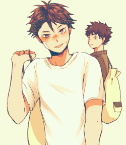 condofixed:  1st year college oikawa headcanons man 