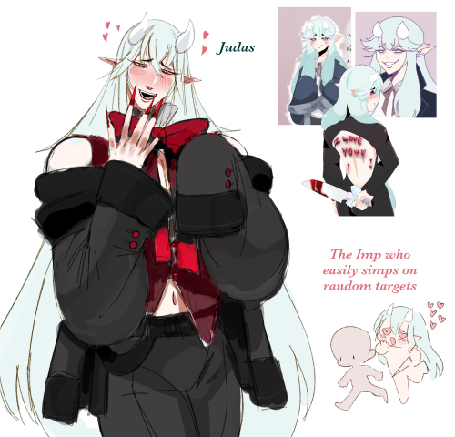 Redraw Of An Old Oc I Had. Old At The Top Right. I Made An Animation Too But That File Is Long Gone Sadly.