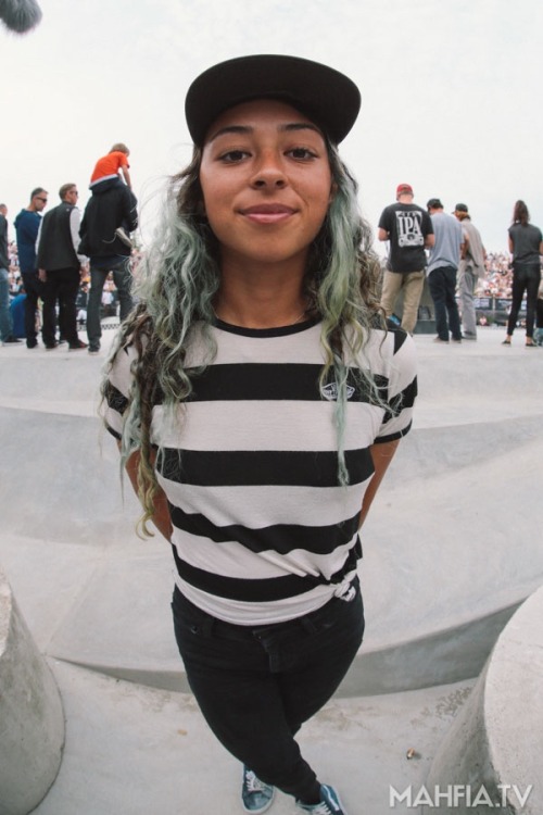 girls-skate:Lizzie Armanto at the Vans Park SeriesBirdhouse skateboardsCredit: Mahfia and Sara Husto