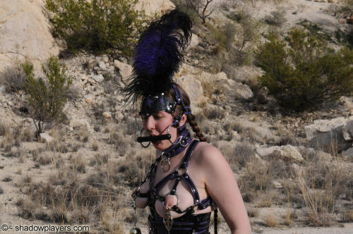bondage-ponygirls-and-more:  Barefoot Ponygirl Jena Kitten with huge nipple bells. More athttp://www.shadowplayers.com DVDs for sale by mail (best price) at:http://www.shadowplayers.com/Sales.html  Or online through http://videos4sale.com/1028 Download