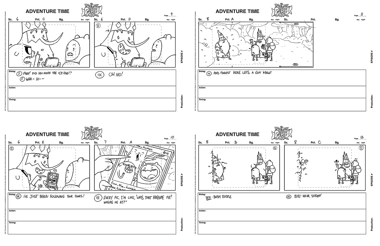 charmainevee: My storyboard test for Adventure Time I did back in 2015~  **FYI, I