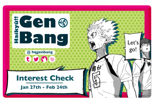 Interest Check for a Haikyū!! Big Bang focusing on platonic relationships only!-> Click me <-T