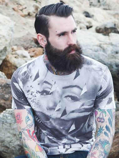 maninpink:  Ricki Hall – Tattoo and Beard Model on Tattooing Who is Ricki Hall?