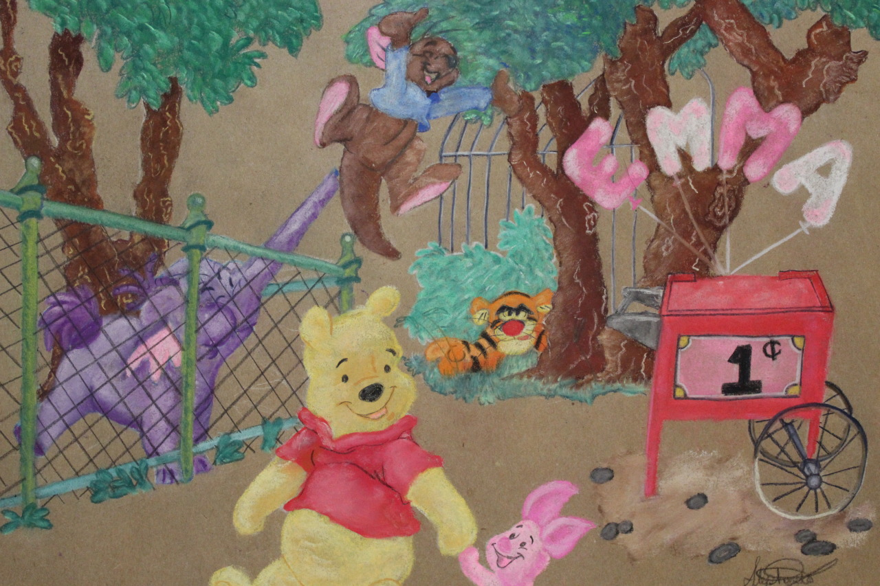 portraitsbyme:  Winnie the Pooh commission for a little girl 