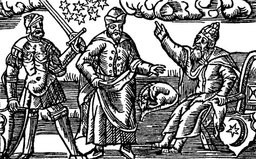 Olaus Magnus, Odin, Thor and a god of the Byzantium, 1555