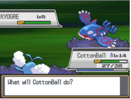 silly Kyogre, Celebi is supposed to be in the Ilex forest, not you C: silly goose