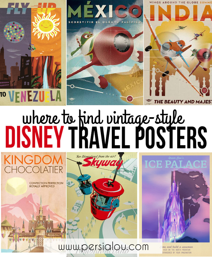 DIY Free and Pay Disney Travel Posters Roundup from Persia Lou. Persia Lou’s post is all about finding sites that have posted free and pay vintage inspired Disney travel posters.
There’s a whole set of free very high resolution Up posters at the...