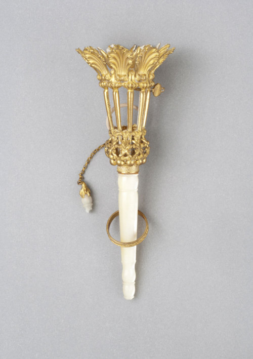 Bouquet holder, 1850s, French