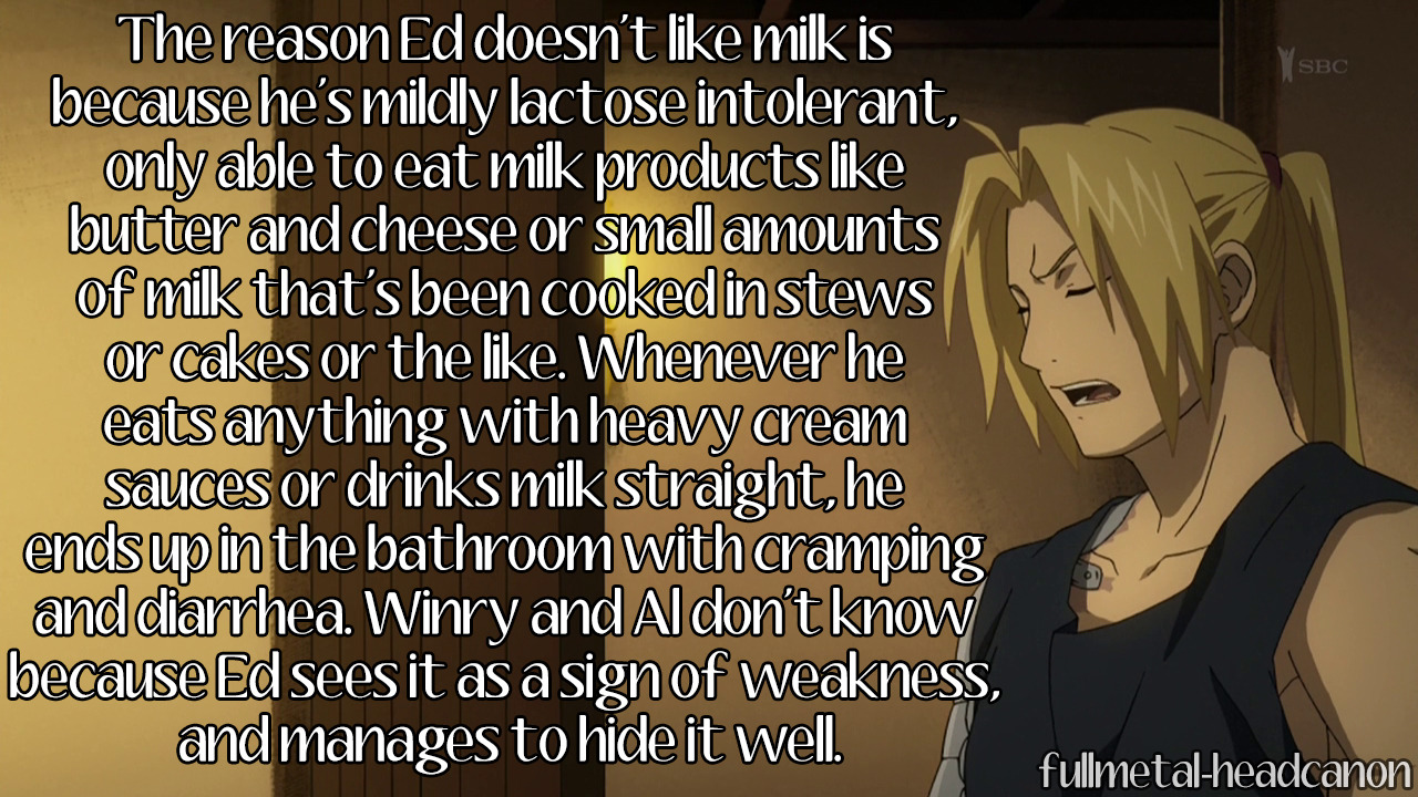 Edward elric milk