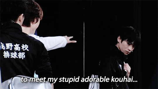 hq-kurootetsurou:    HAIKYUU STAGE PLAY → All the good tension ಥ_ಥ  15/☆.