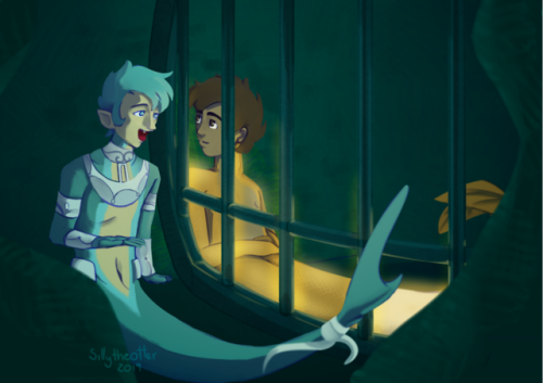 fanart for &ldquo;Castle Swimmer&quot;  a webtoon comic by @wendylianmartin and it