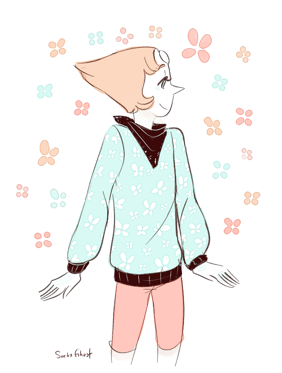 socksghost:  I like to draw myself wearing this sweater and thought “Hey, this