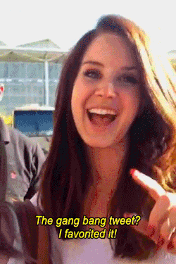 myrtle-snows-melon-baller:  heavyxhitter:  asked Lana about my tweet that she favorited