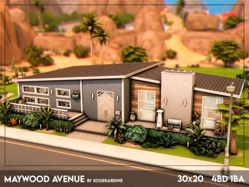  Maywood Avenue (NO CC)I really wanted to build a mid century modern house, but somehow I always for