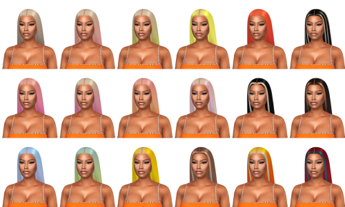 Barbie inches hair45 colorsCompatible with HQ ModCustom thumbnailDownload