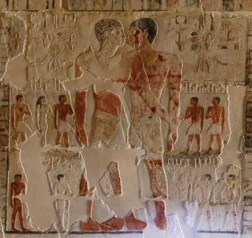 zigraves: teratomarty: privatecabinetstuff: Mastaba of Niankhkhum and Khnumhotep - The relationship 