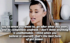dailyarianagifs:  Being “empowered” is not the same as being a “bitch”.Having