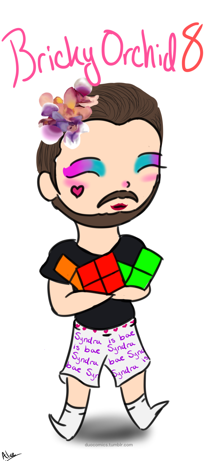 I Enjoy Watching A Youtuber By The Name Of BrickyOrchid8, So Have A Fanart.