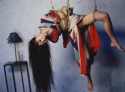 #noboyoshiaraki great #japanese #photographer #suspensionbondage #woodendoll #bondage #ropebunny