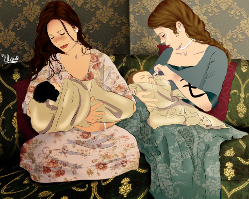 “Yes, I’m a mother again, Sophie, and that makes me miss you.” Tessa and Sophie about to fall asleep