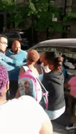 micdotcom:  According to the Free Thought Project, Copwatch Patrol Unit member Michael Barber said he saw two undercover officers attempting to arrest a 14-year-old girl around 7 p.m. Thursday on the corner of 140th St. and Hamilton Place in Harlem. The