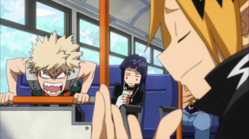 yesmynameischristmas:Hey uh why did you sit next to Bakugo when there are other seats Jiro