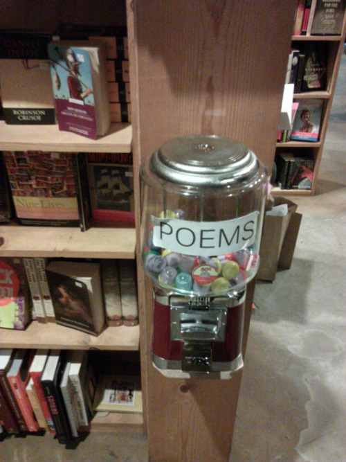silverjimmy:aurorium:Poems for $.50 in a small bookstore in San Francisco I wantI need