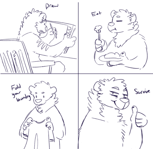 kaereth:i took the day off yesterday and didn’t get anything finished yet today so here’s a fursona comic i drew  a few months ago - im in a better place now than i was when i drew this but i still def feel it some days ahah