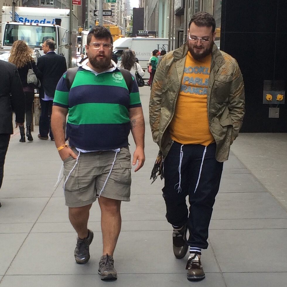 bearjewnyc:  Madison Ave. NYC with my man Eli.