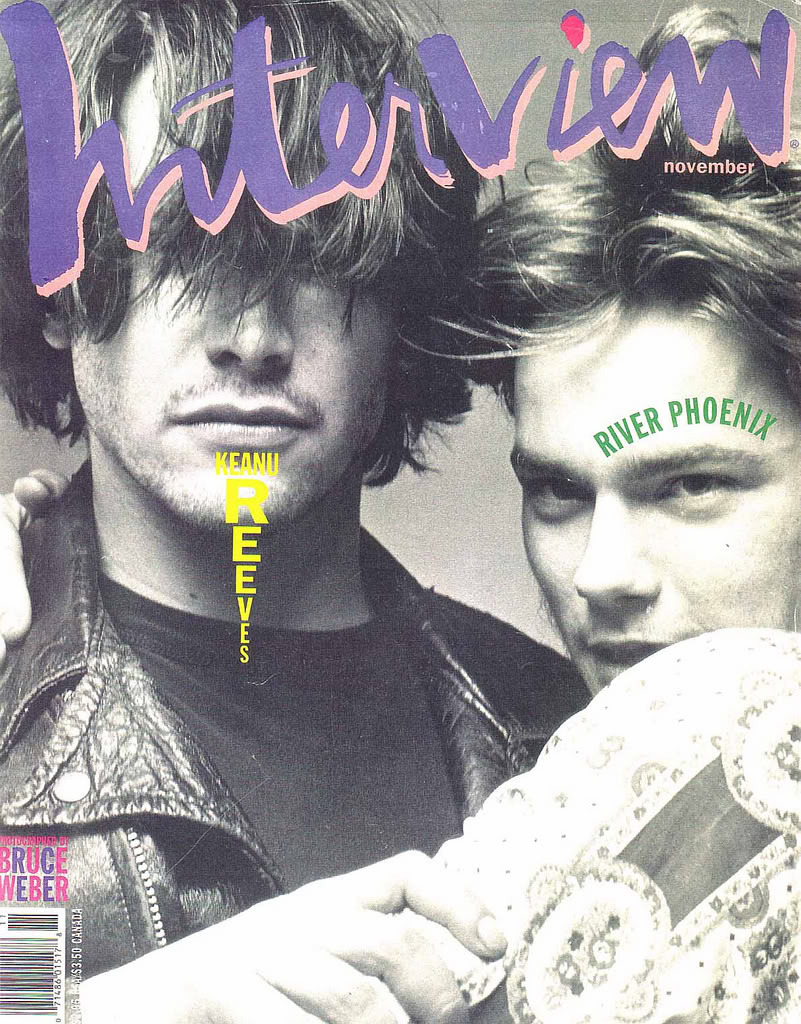 90sclubkid:Keanu Reeves &amp; River Phoenix, 1991