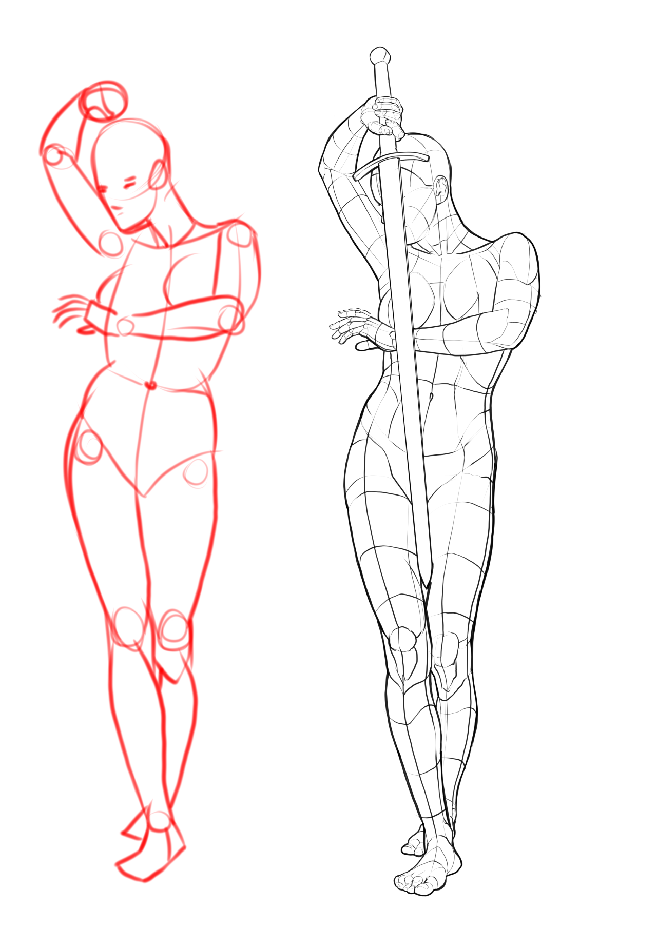 Day 23 // How to Draw a Standing Pose • Bardot Brush