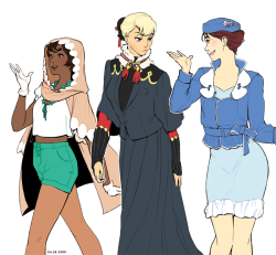 azidraws: Sun &amp; Moon starters and an Oricorio fancy fashion set