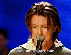 allthenobodyppl:  But I like Tin Machine! And the bottom left gif, omg, HE’S SO
