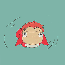 ghiblish:Ponyo + water :･ﾟ