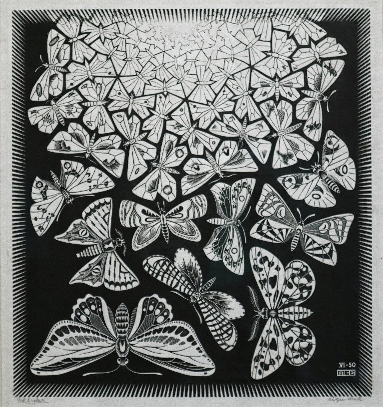 Art Porn â€” Maurits Cornelis Escher - Butterflies (1950)...